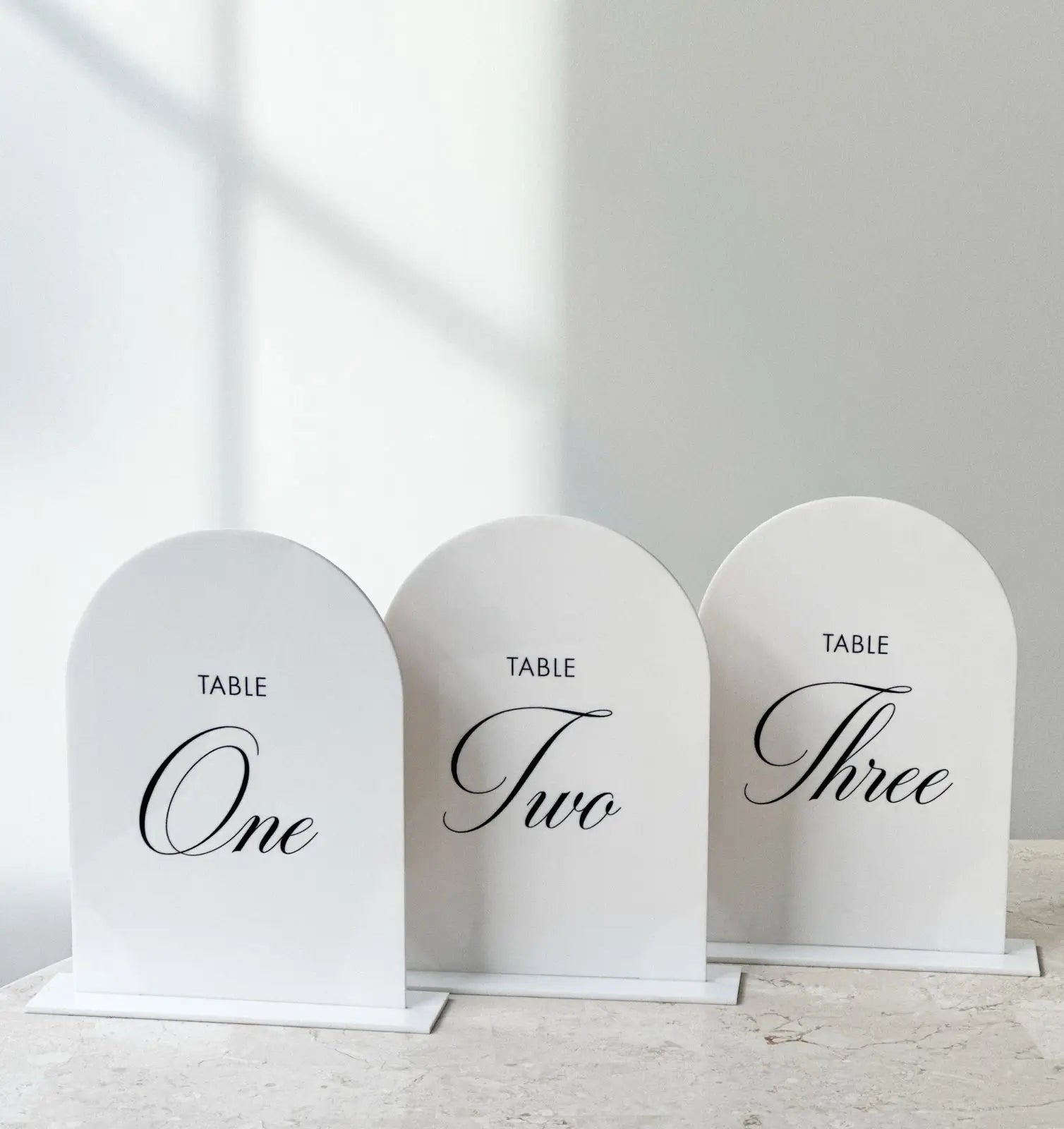 Acrylic table decor