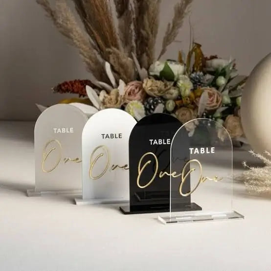 Acrylic table decor