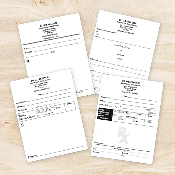 Script Pads Black & White