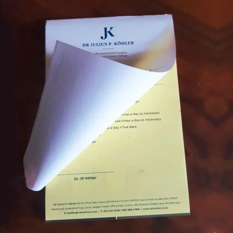 Script Pads Full Color